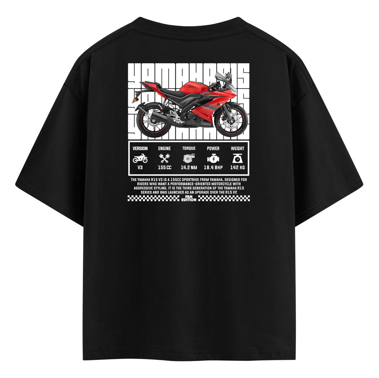 Yamaha R15 V3 - Tshirt - Fan Edition